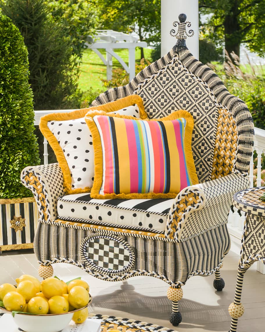 Image 1 of 4: Courtyard Outdoor Wing Chair
