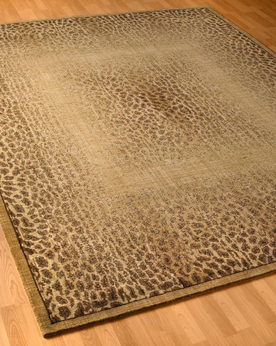 Image 2 of 2: Leopard Shadow Rug, 5'6" x 7'5"