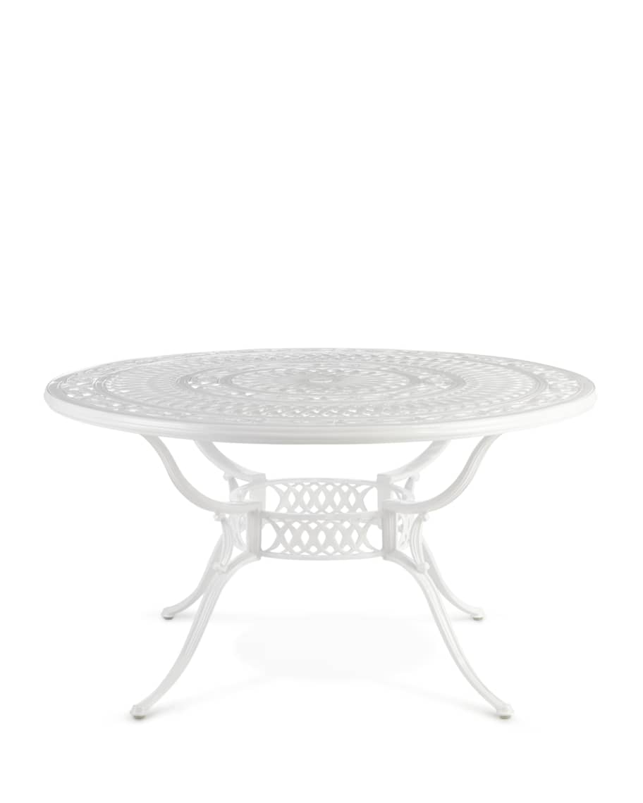 Image 3 of 3: Day Lily Round Outdoor Dining Table