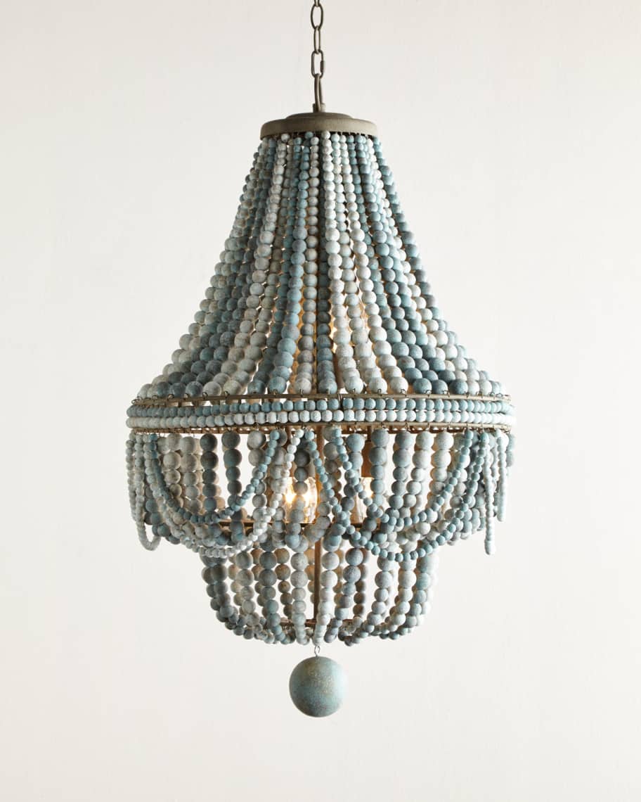 6 light beaded chandelier cheap