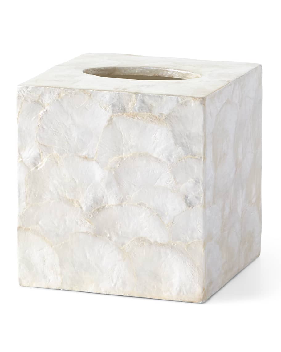 Pigeon and Poodle Andria Capiz Tissue Box Cover | Horchow