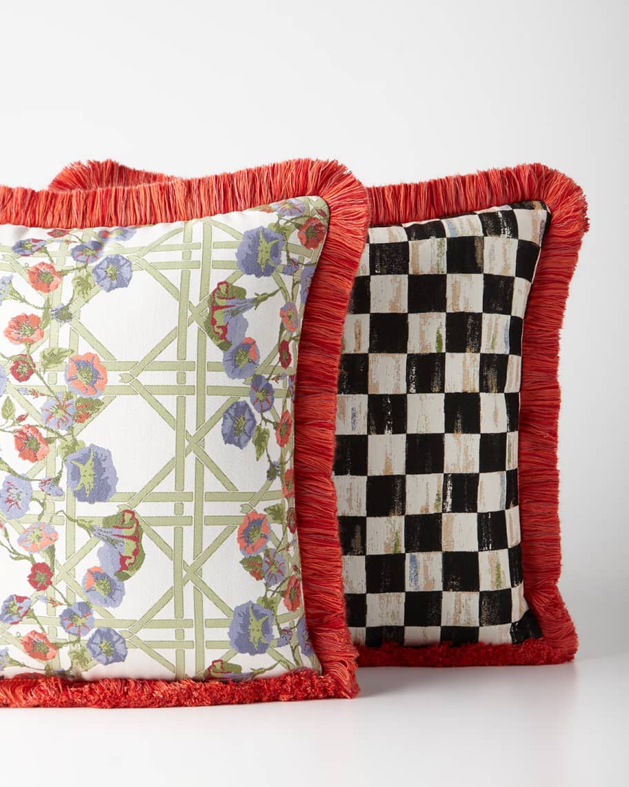 Image 2 of 2: Courtly Check Spindle Outdoor Cushion
