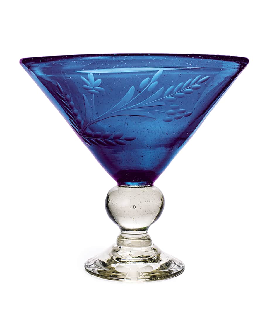 Image 1 of 1: Wee-Bee Magnum Martini Glass, Blue