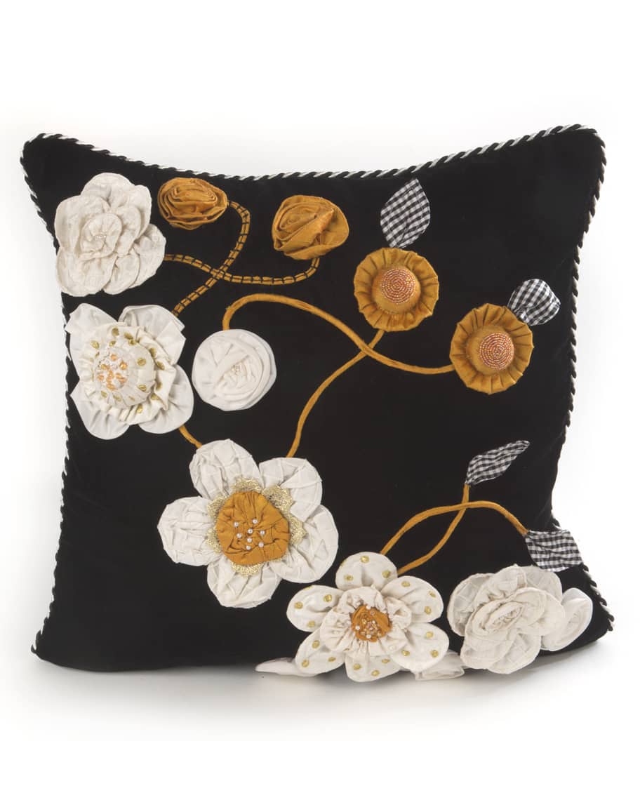 Image 1 of 2: Gardenia Square Pillow