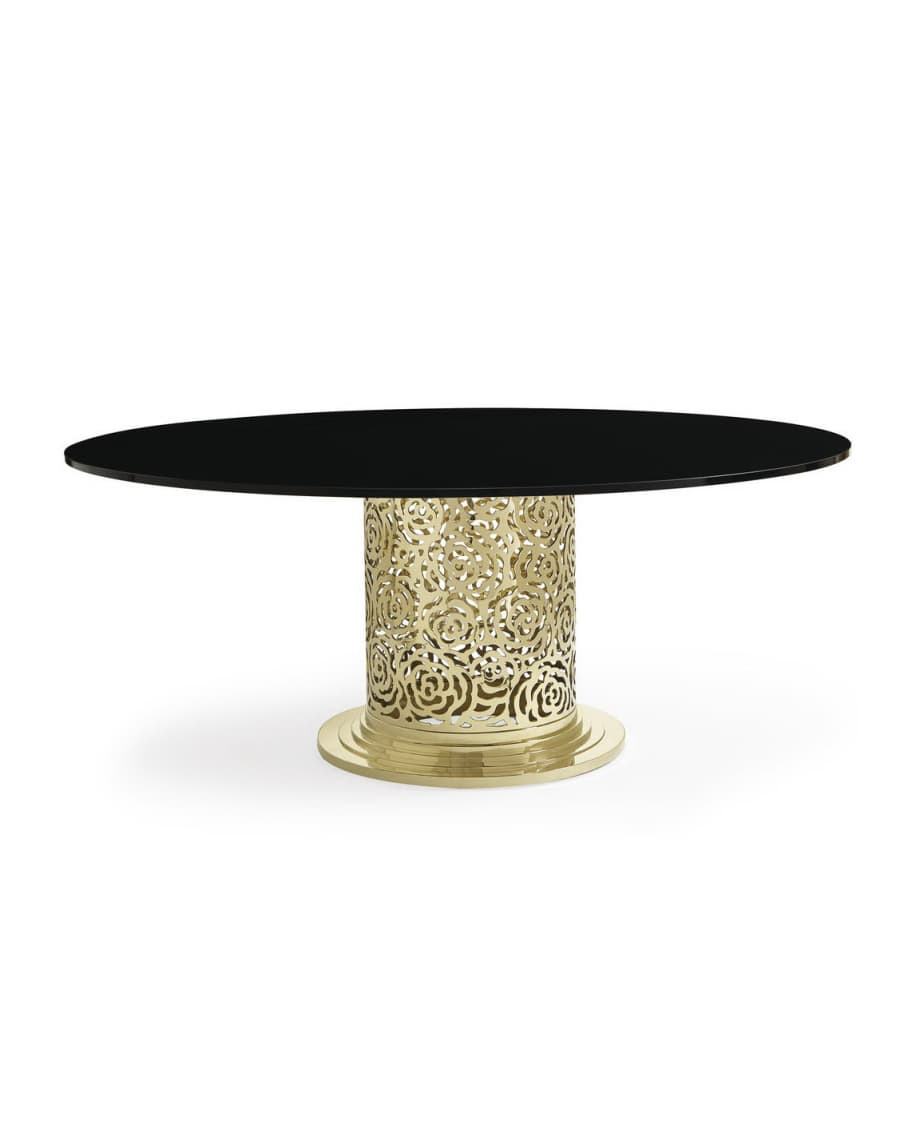 Image 1 of 3: Golden Rose Dining Table