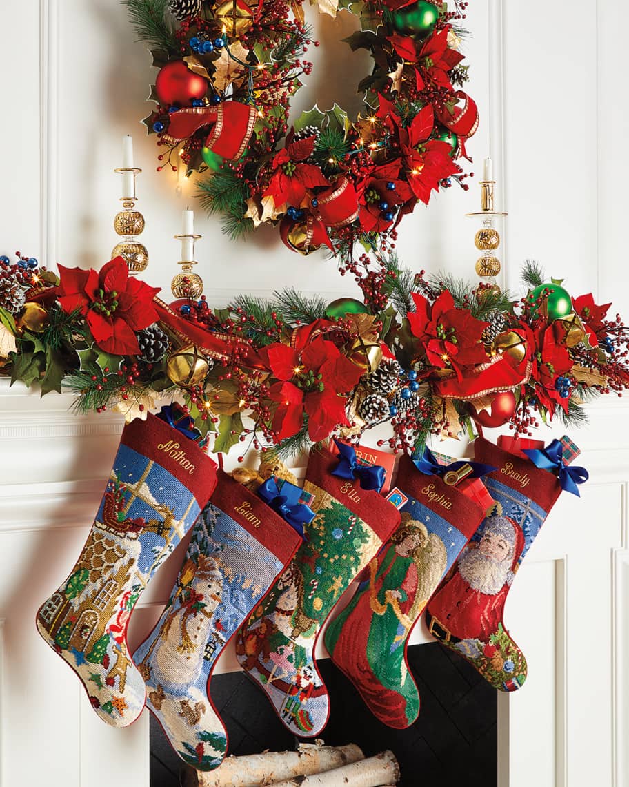 Image 2 of 3: Christmas Toys Needlepoint Stocking