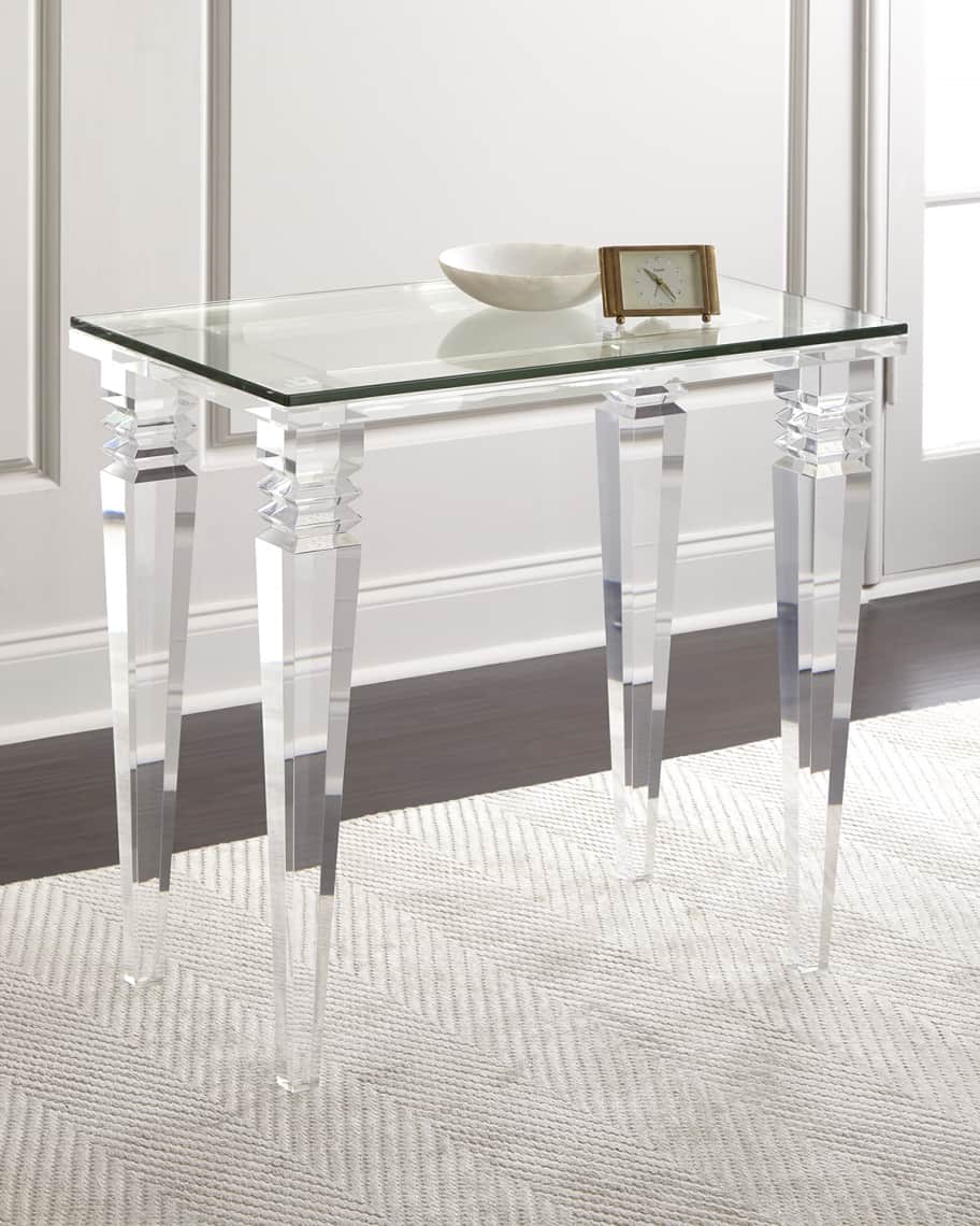 Image 1 of 2: Christelle Acrylic Side Table