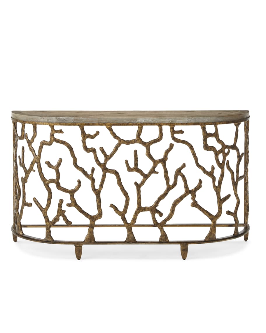 Image 1 of 3: Atlantic Golden Console Table