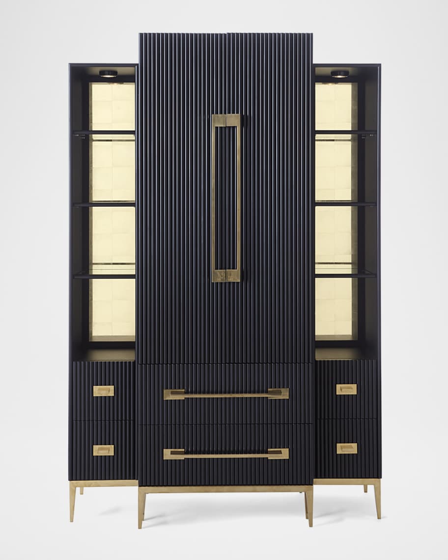 Tall cabinet black discount