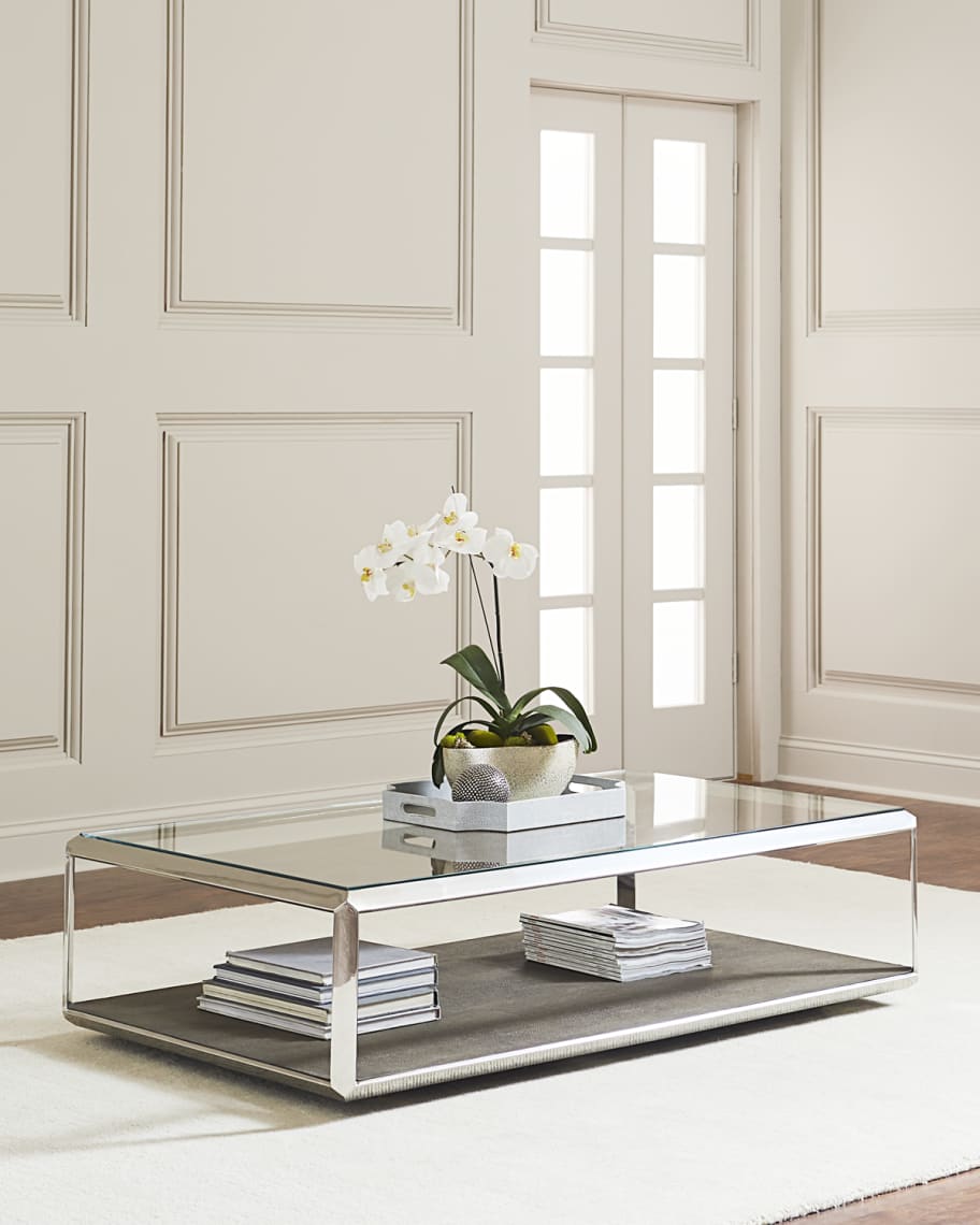 Four Hands Shagreen Shadow Box Coffee Table Horchow