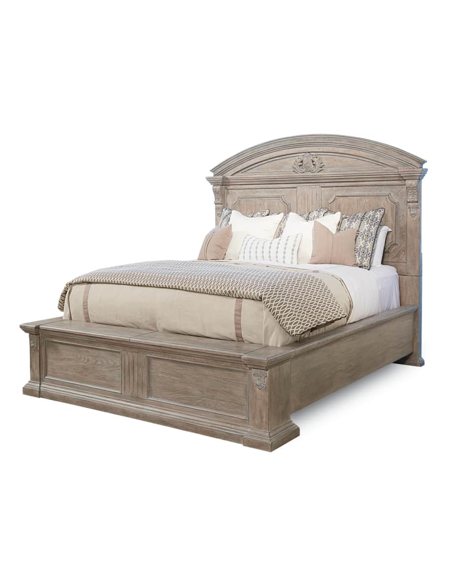 Image 1 of 3: Chambers Queen Panel Bed with Cedar Storage