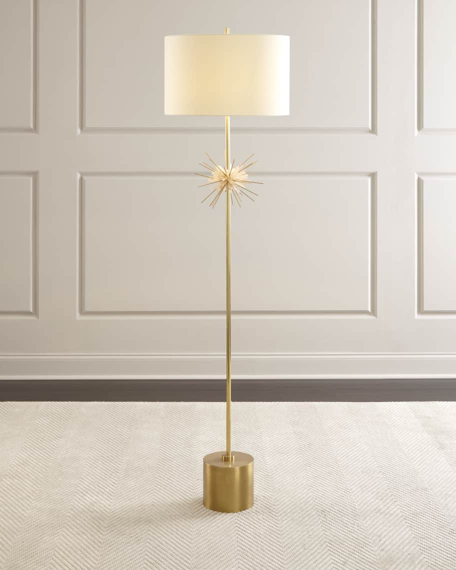 Image 2 of 2: Quartz Starburst Floor Lamp