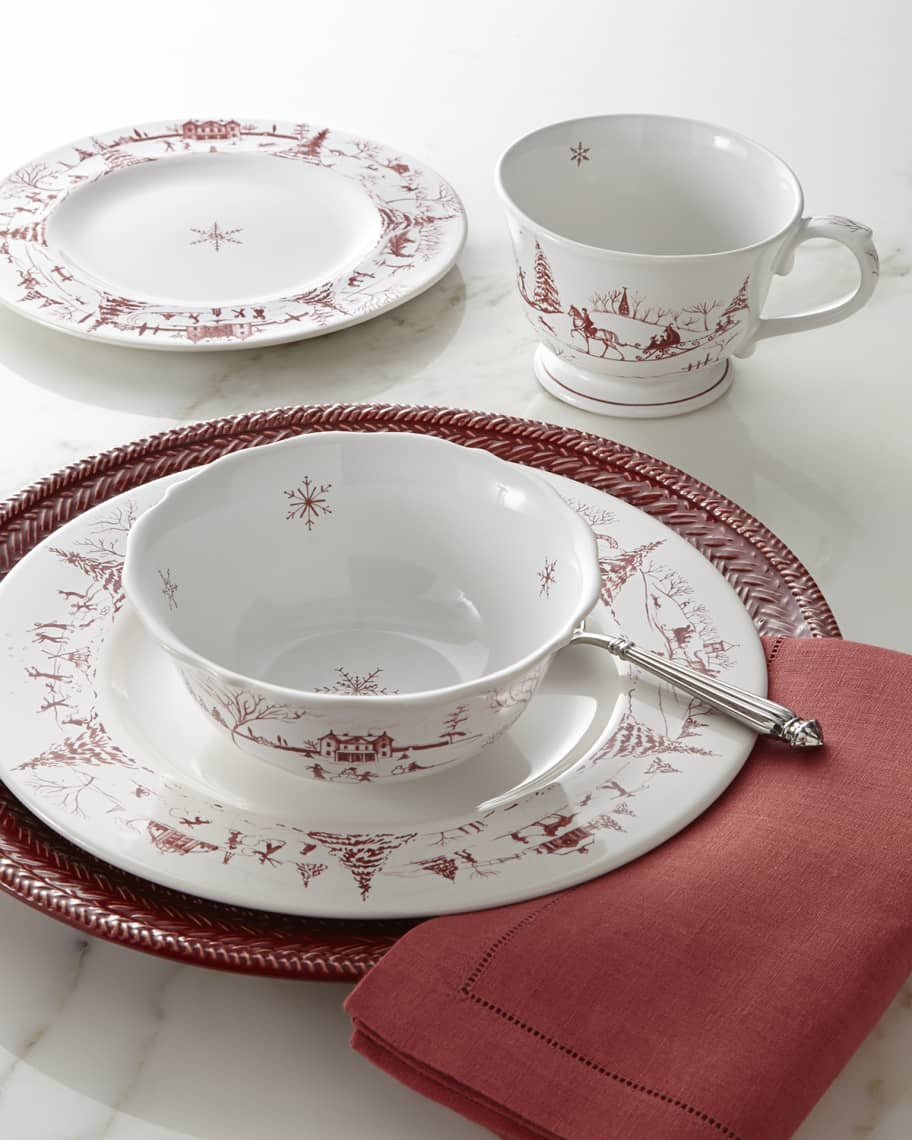 Juliska Country Estate Winter Frolic Ruby Cereal Ice Cream Bowl