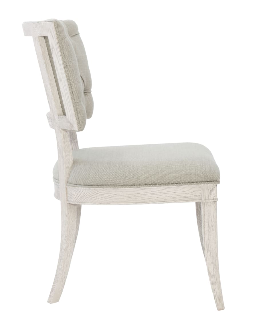 Image 3 of 3: Damonica Tufted Dining Side Chairs (Pair)