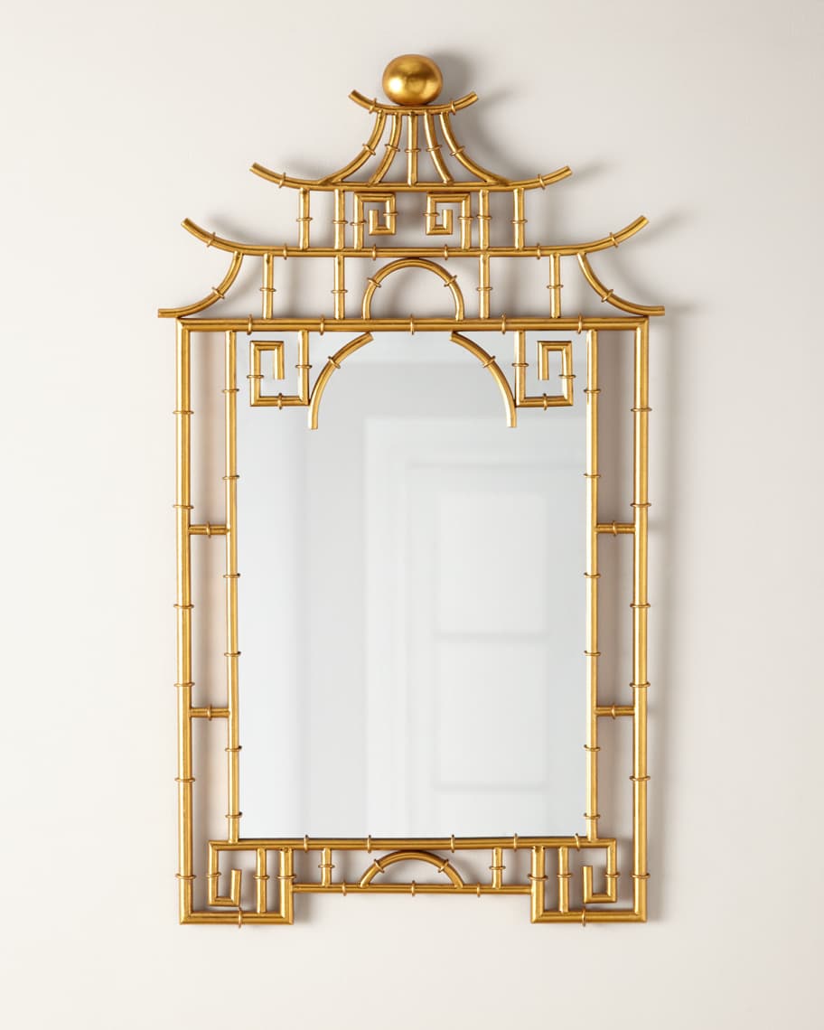 Image 1 of 3: Bamboo Pagoda Mirror