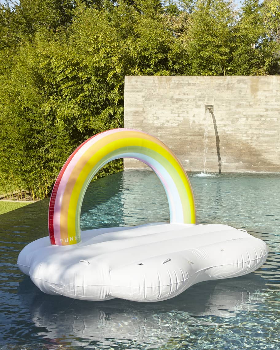 Image 1 of 2: Rainbow Cloud Daybed Pool Float