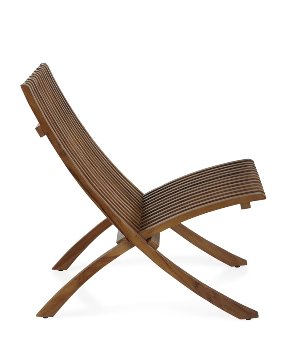 Image 2 of 3: Teak Folding Chair