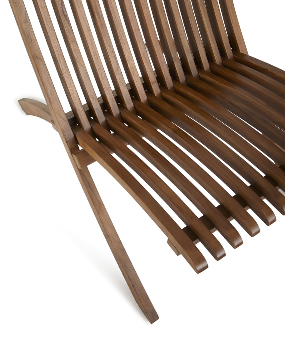 Image 3 of 3: Teak Folding Chair