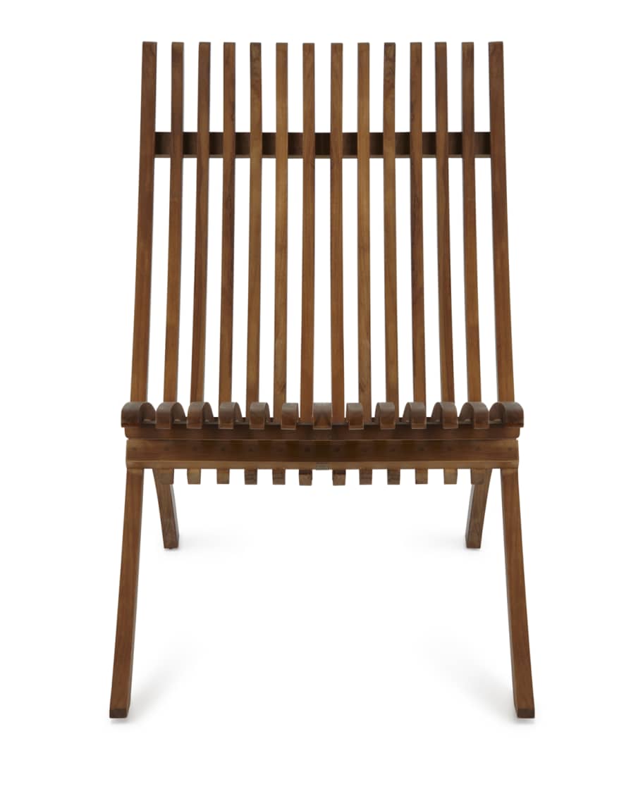 Image 1 of 3: Teak Folding Chair