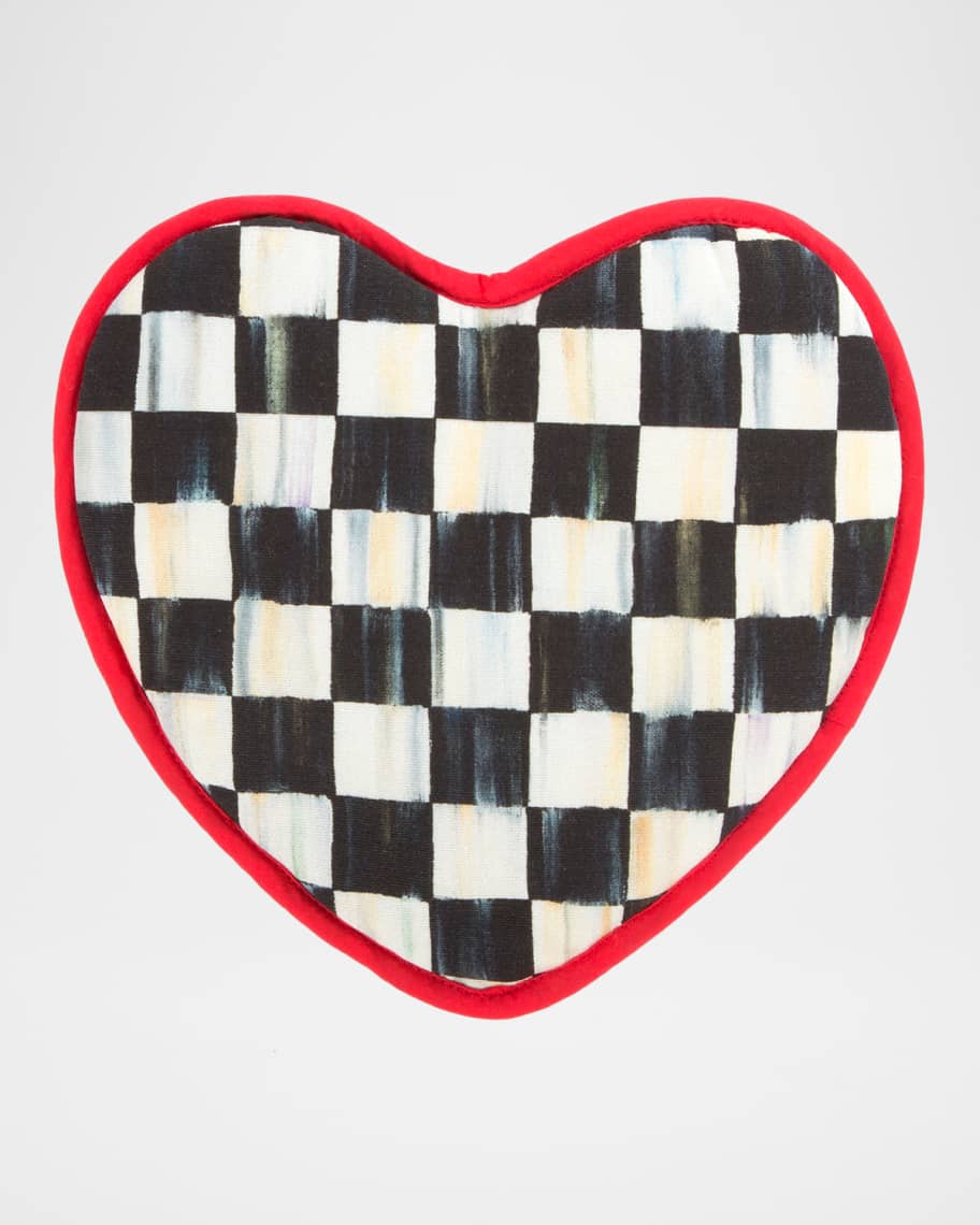 Image 1 of 2: Courtly Check Heart Pot Holder