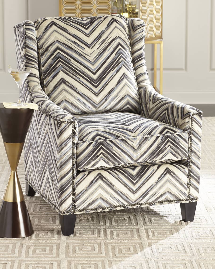 Chevron accent chair with arms new arrivals