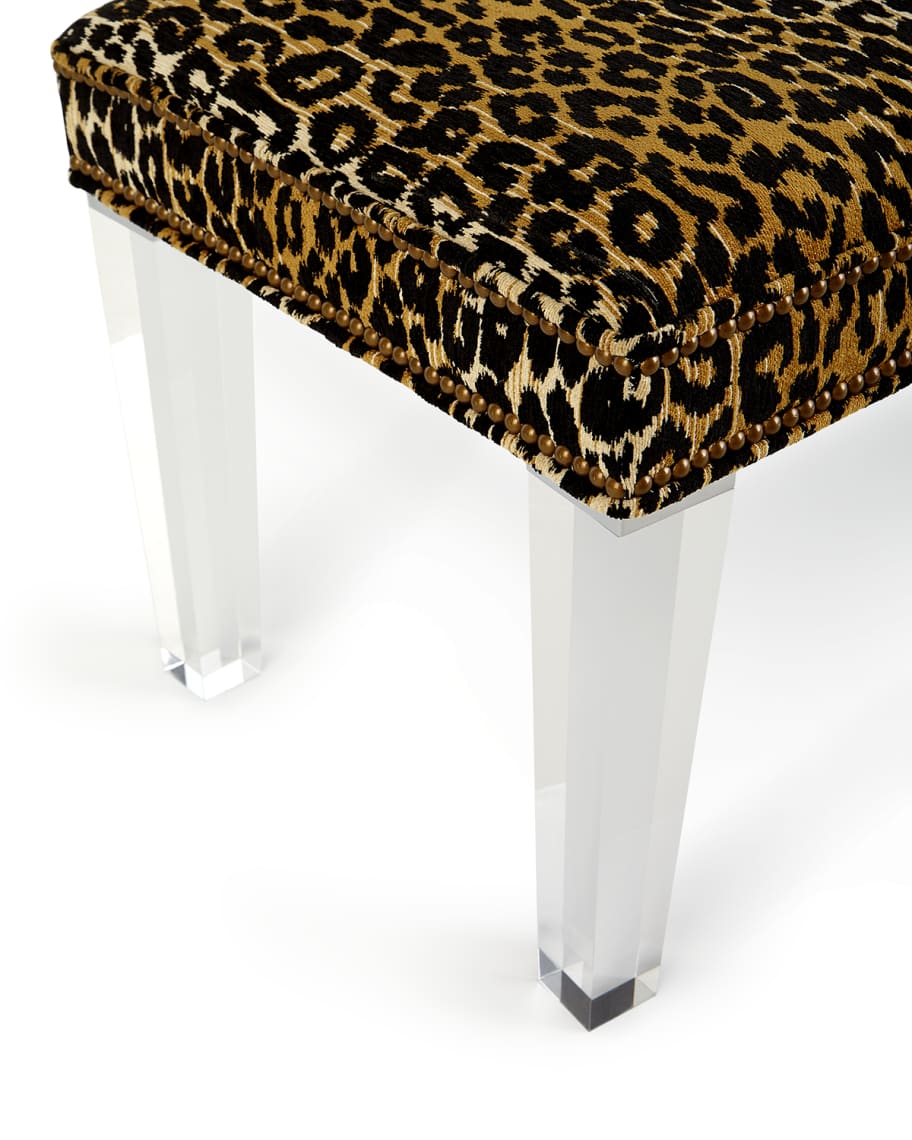 Image 2 of 5: Camlo Leopard Bench