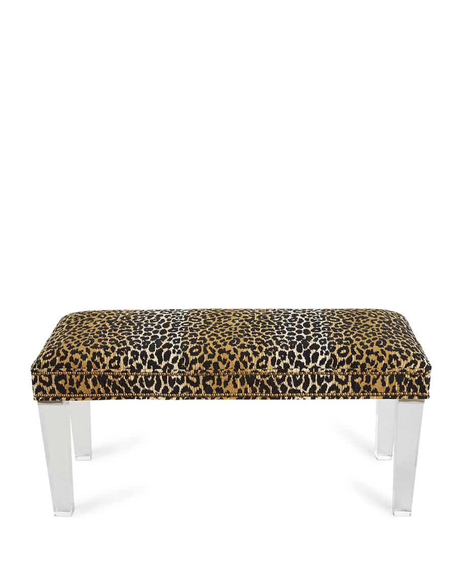 Image 3 of 5: Camlo Leopard Bench