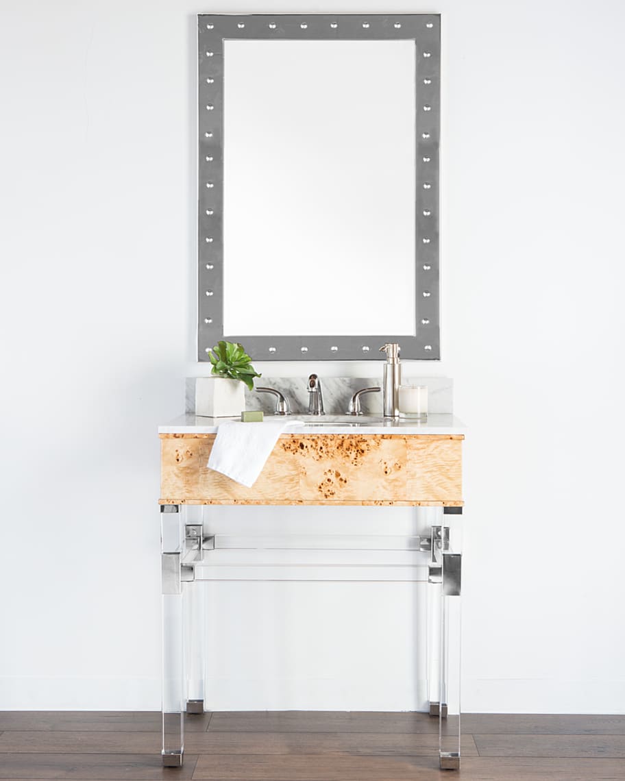 Image 2 of 2: Hodges Marble-Top Bath Vanity with Sink