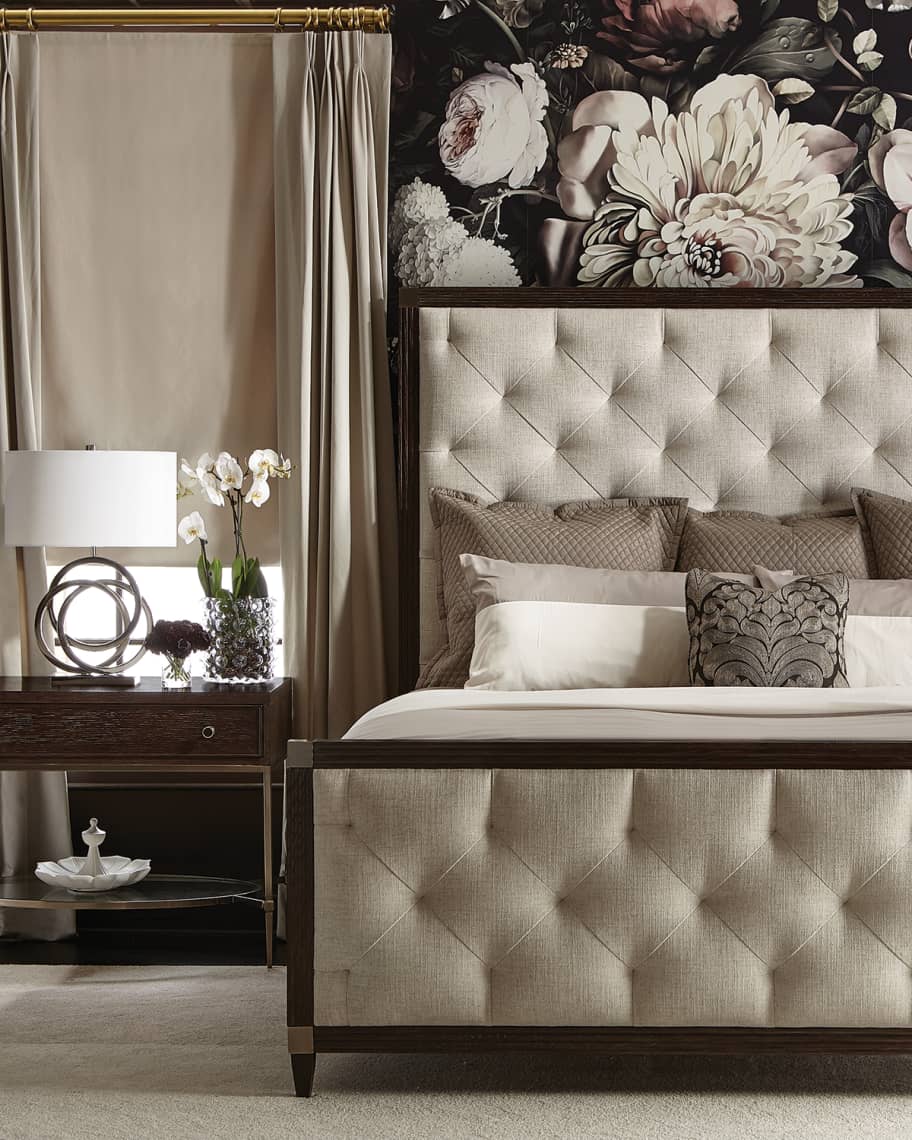 Image 1 of 3: Clarendon Tufted King Bed