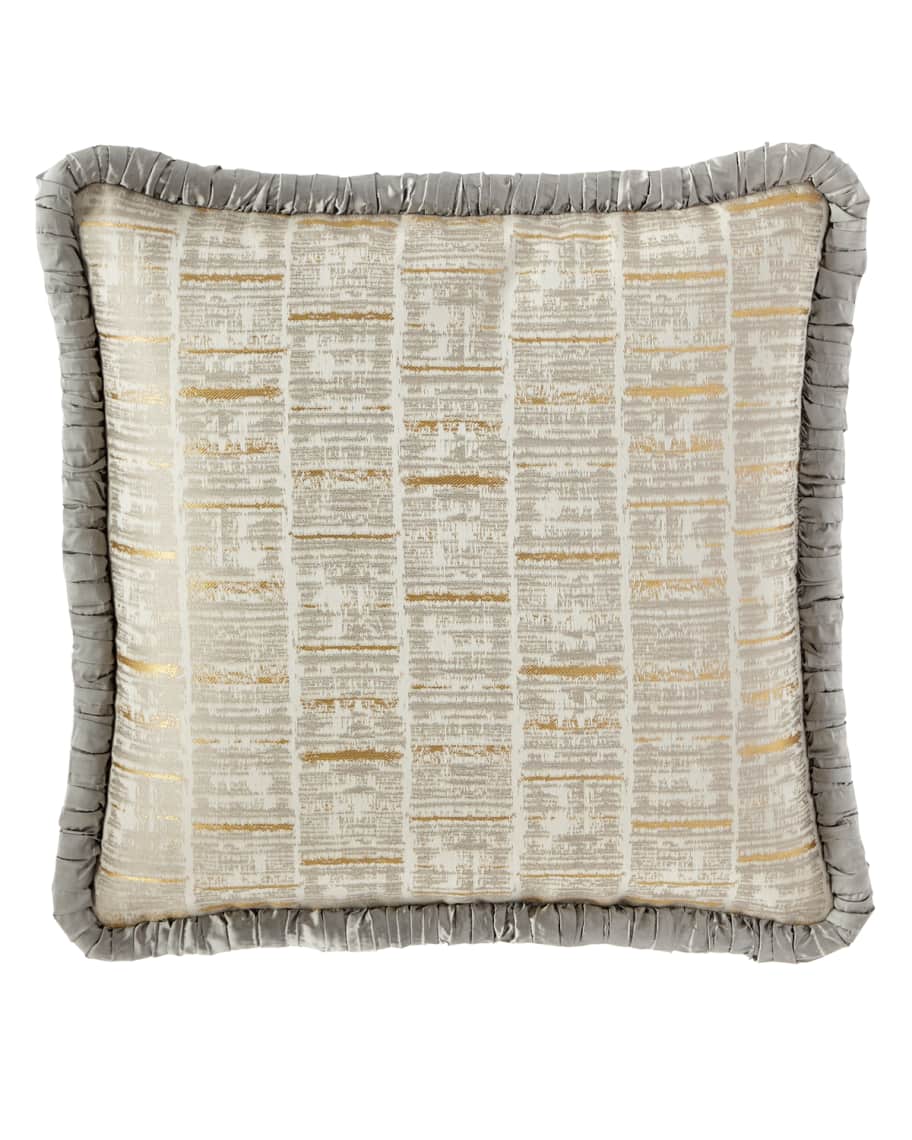 Dian Austin Couture Home Glitz Linear European Sham with Silk Piping