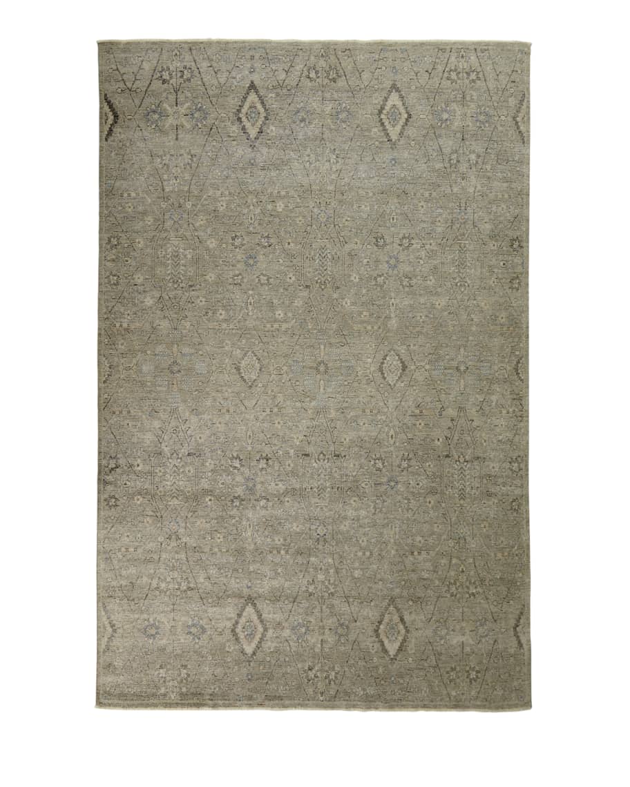 Image 2 of 2: Zuriel Hand-Knotted Rug, 6' x 9'