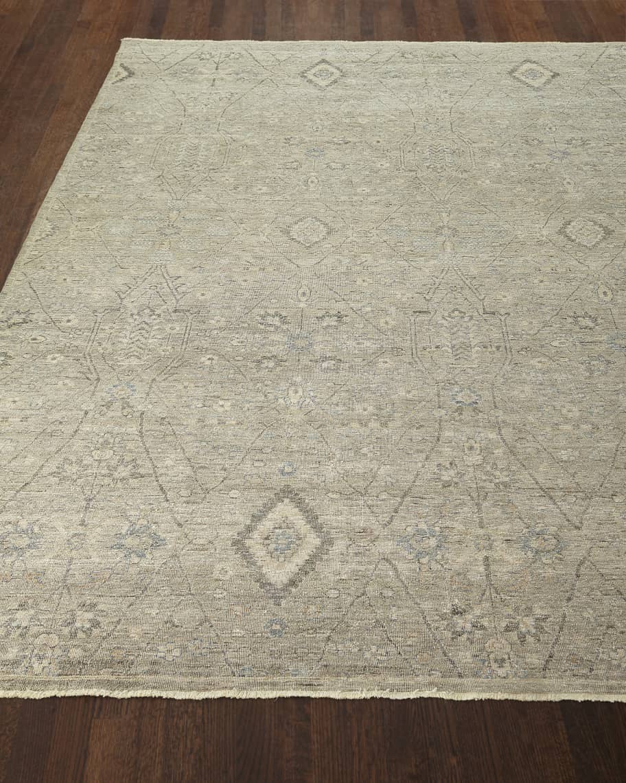 Image 1 of 2: Zuriel Hand-Knotted Rug, 6' x 9'