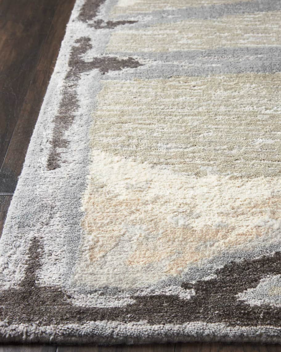 Image 2 of 2: Chemin Misted Morning Hand-Knotted Rug, 9' x 12'