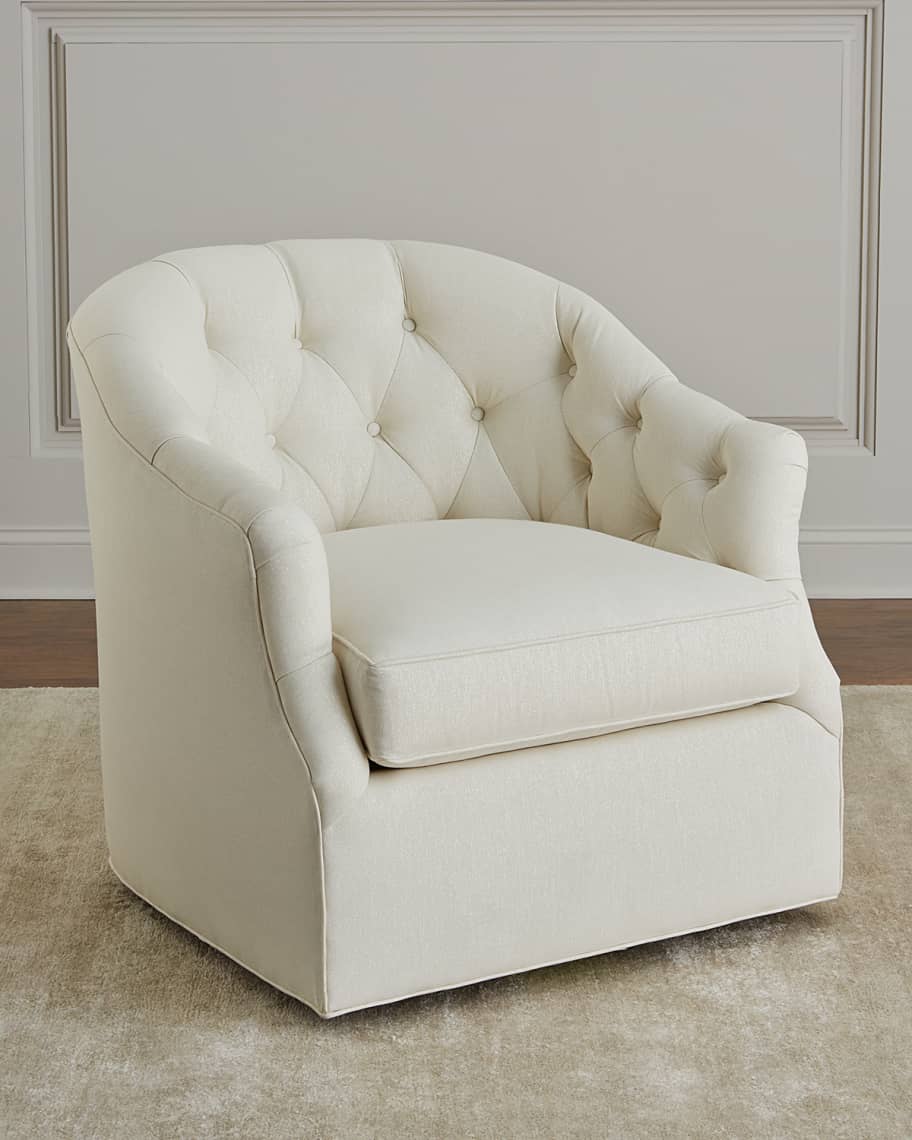 Image 1 of 3: Merci Tufted Swivel Chair
