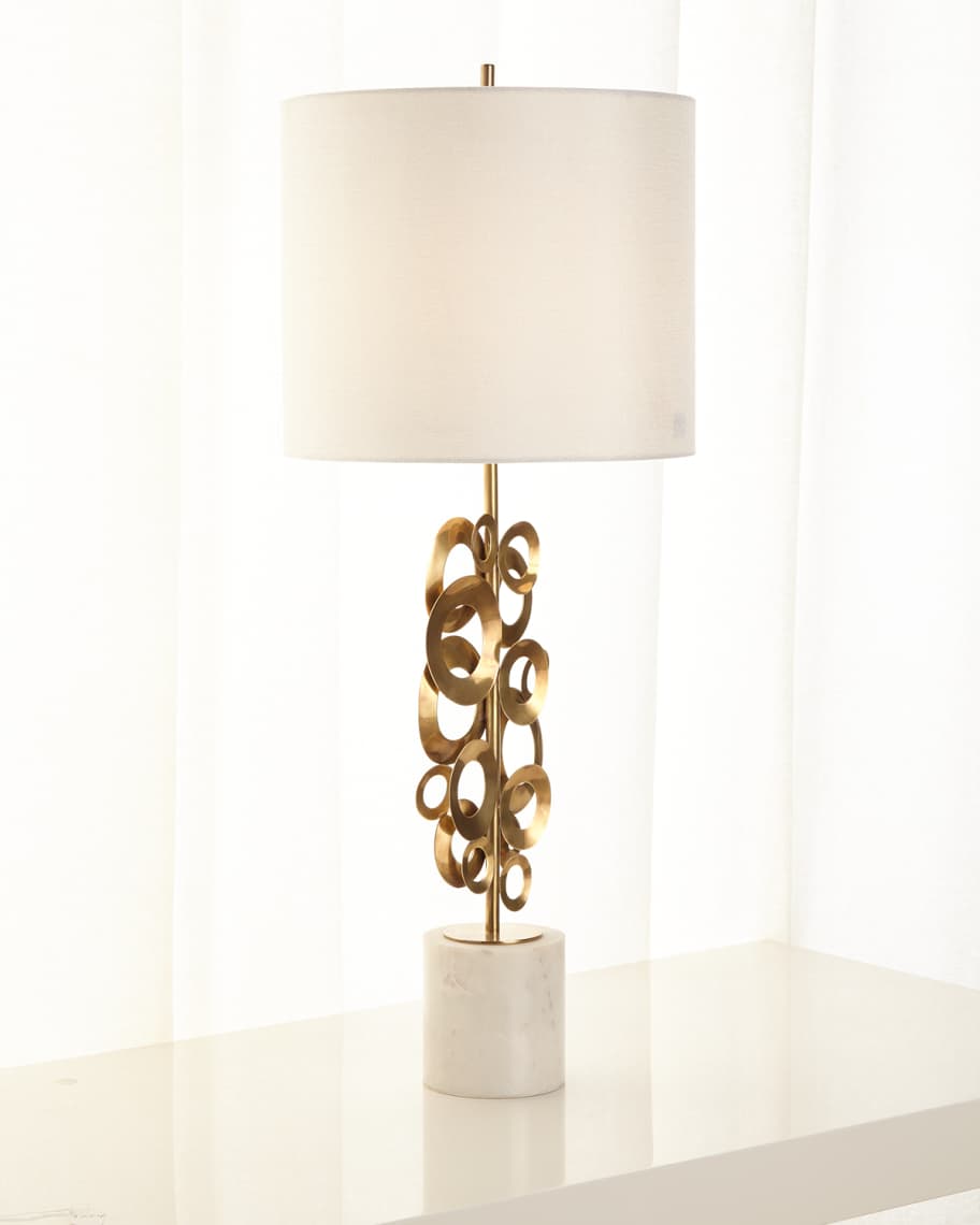 Image 2 of 2: Brass Buffet Lamp