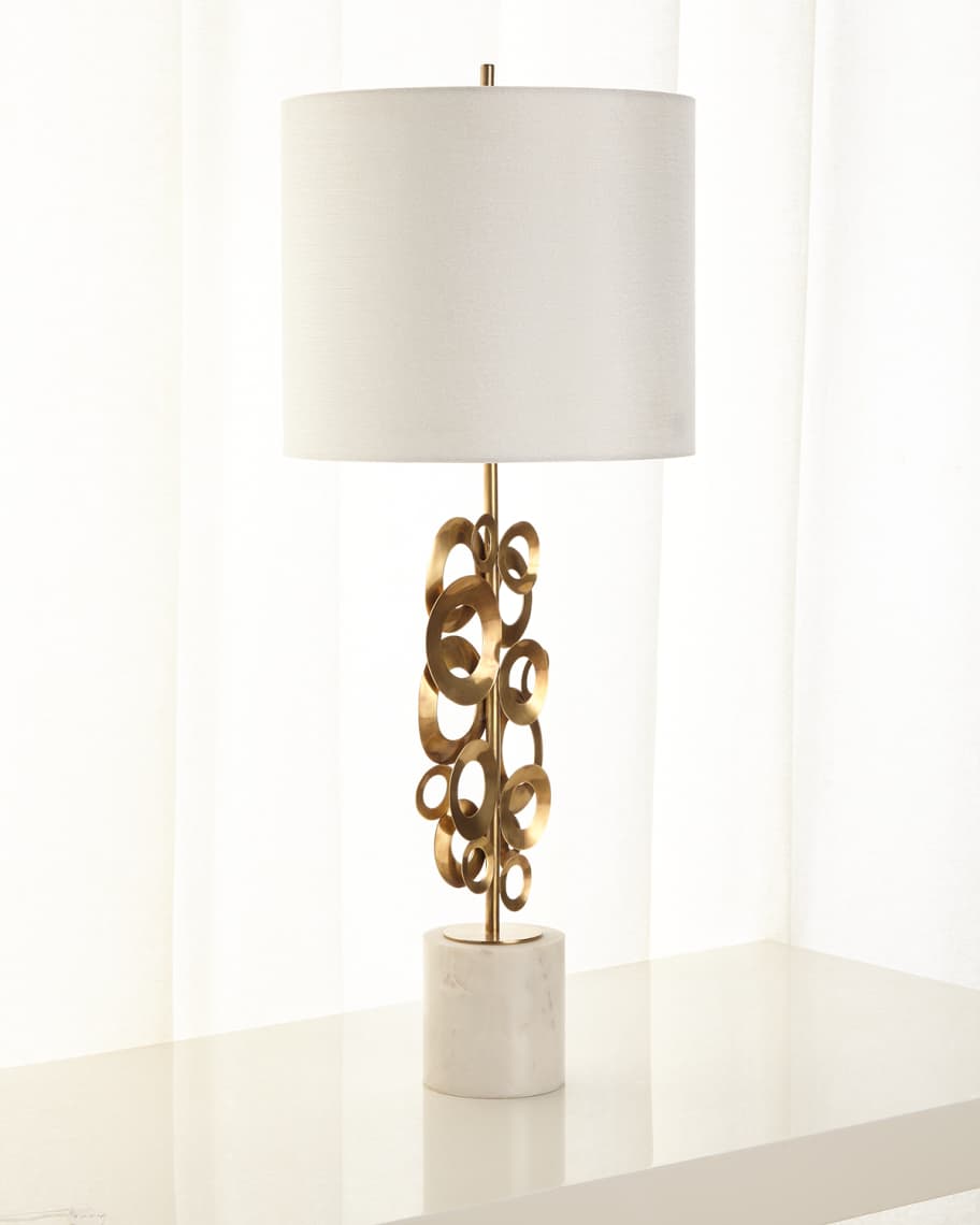 Image 1 of 2: Brass Buffet Lamp