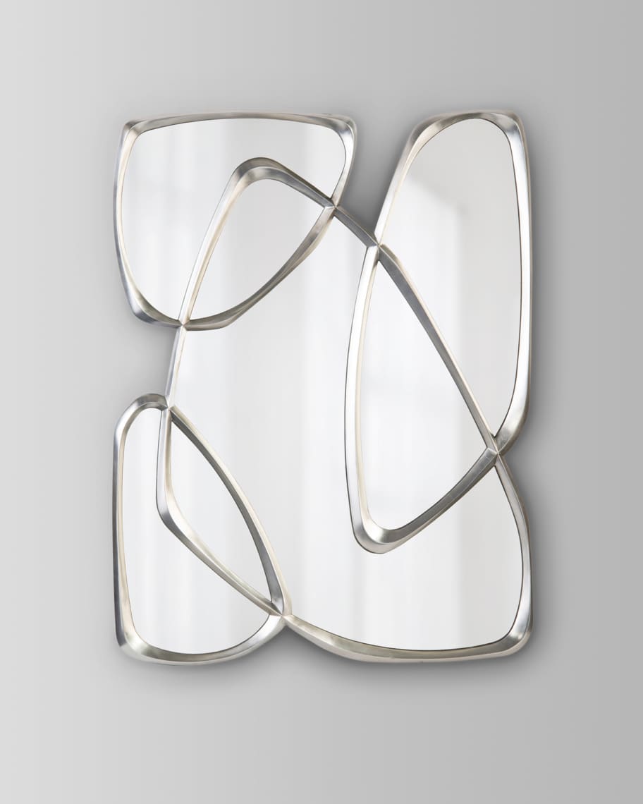 John-Richard Collection Zeta Mirror in Pewter