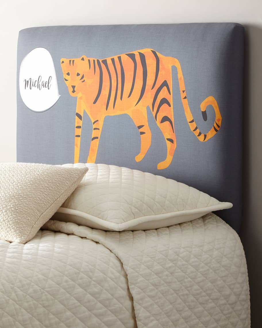Image 1 of 1: Tiger Twin Headboard, Personalized