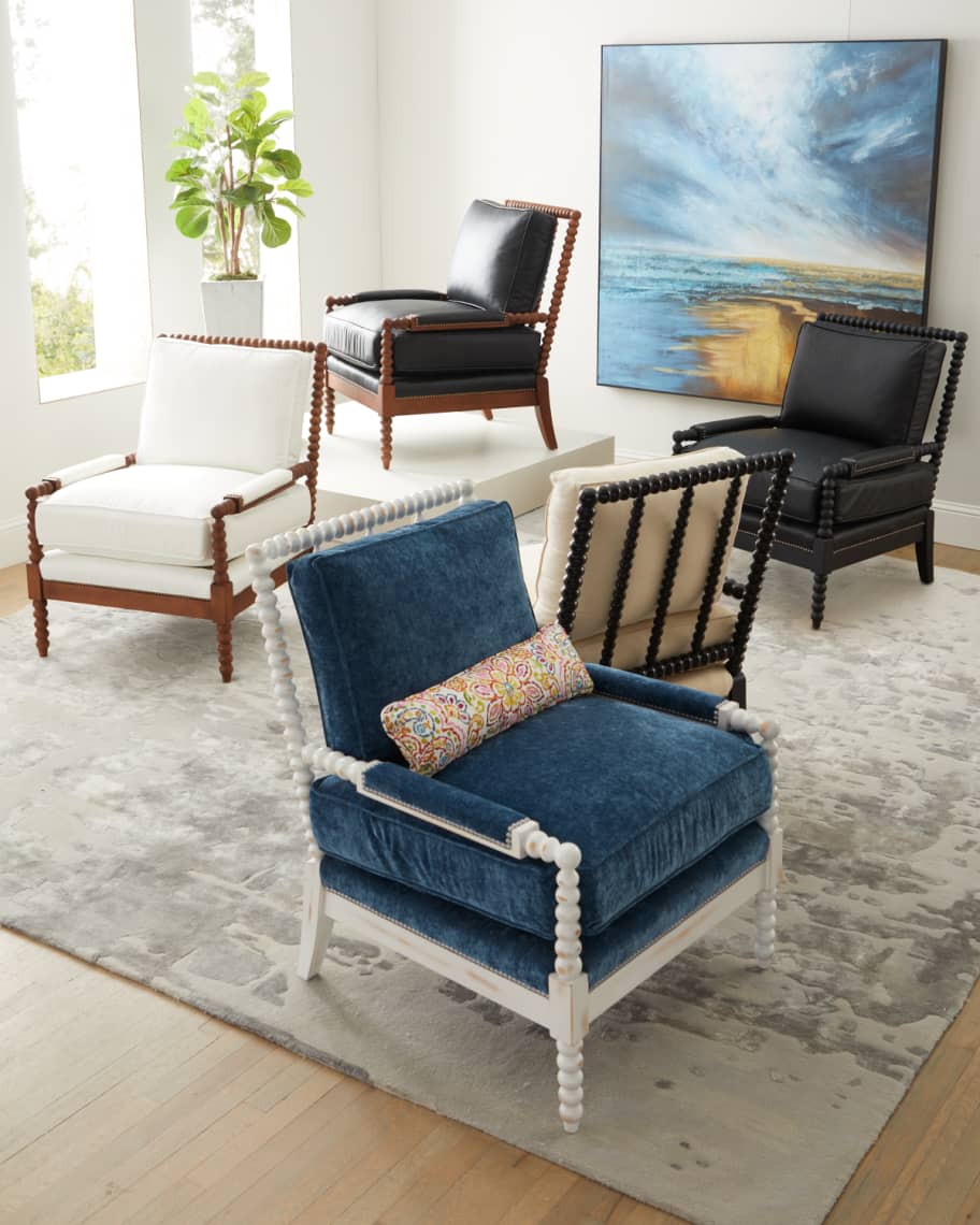 Image 2 of 3: Ellsworth Neutral Spindle-Back Chair