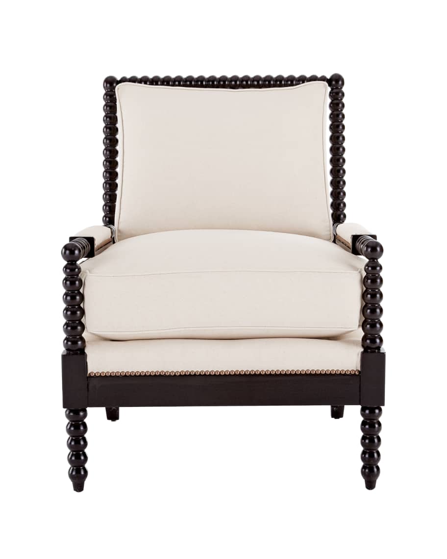 Image 3 of 3: Ellsworth Neutral Spindle-Back Chair