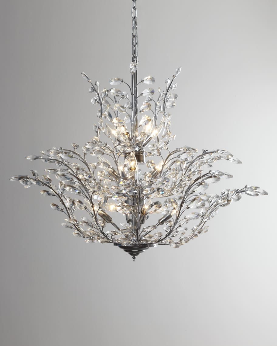 Dale Tiffany Upside Down 18 Light Crystal Chandelier Horchow