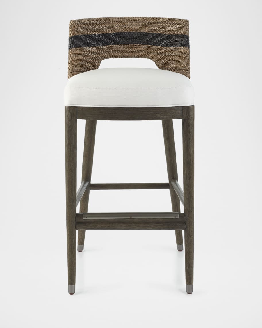 Image 3 of 4: Fritz Rope Barstool, 30”