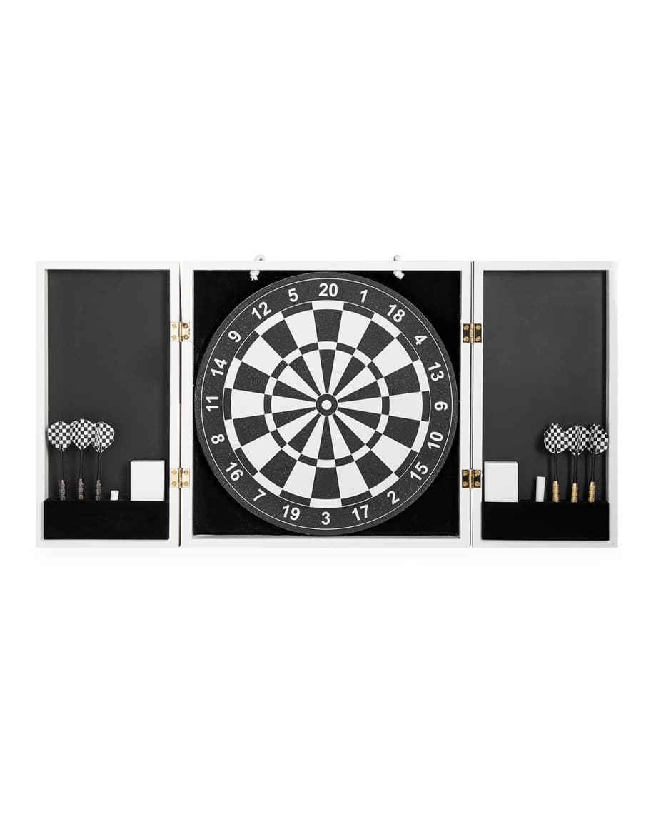 Image 1 of 4: Op Art Dartboard Set