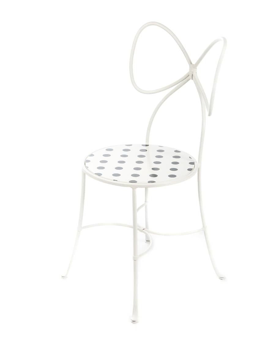 Image 1 of 3: Bow-Back Dot Chair, White
