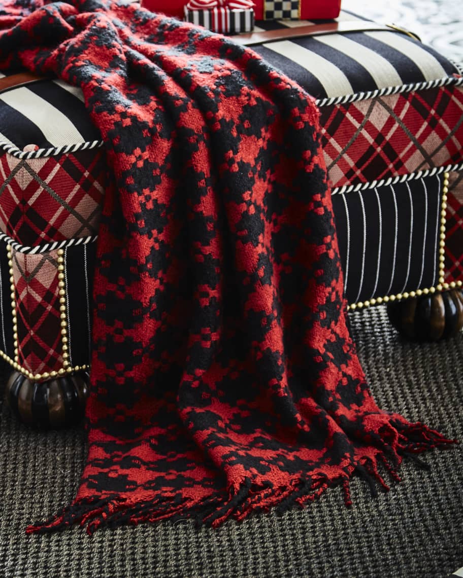 Image 1 of 3: Houndstooth Throw Blanket