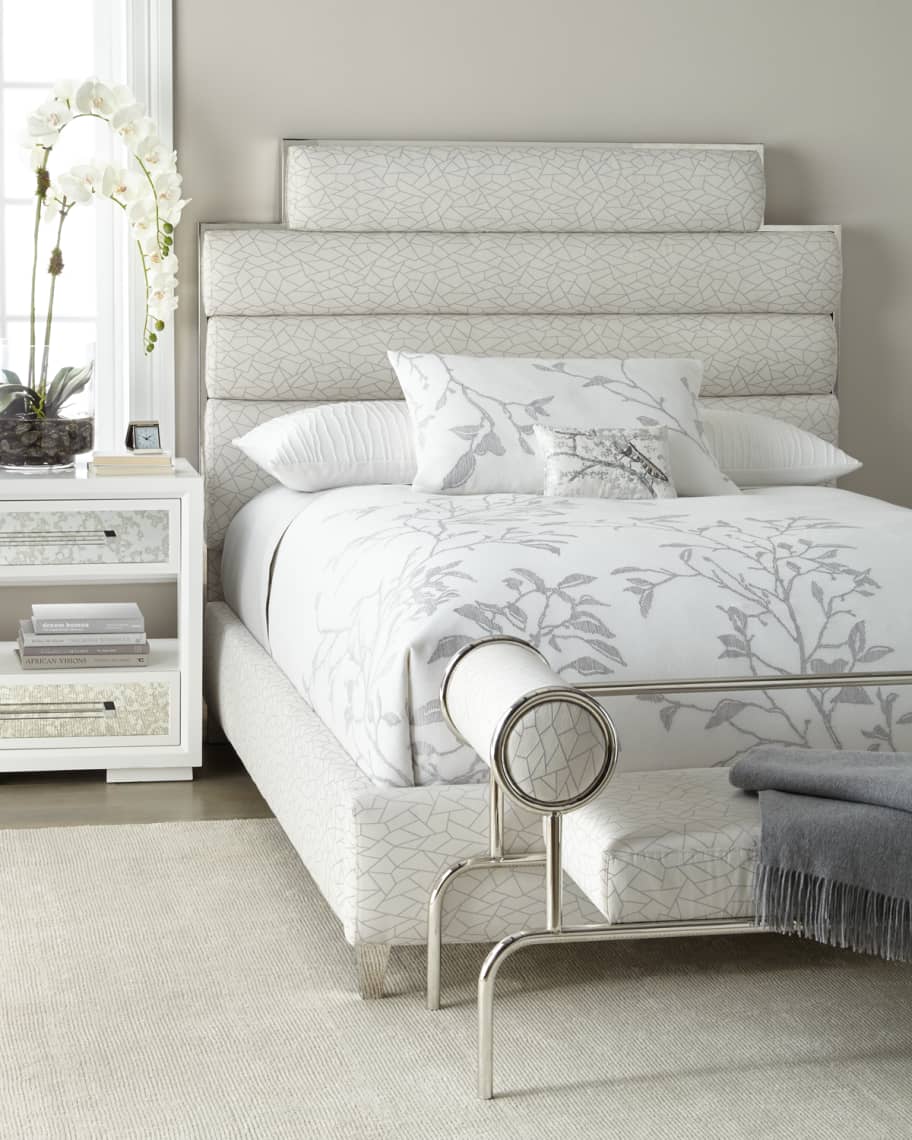 Image 1 of 2: Paloma Channel-Tufted California King Bed