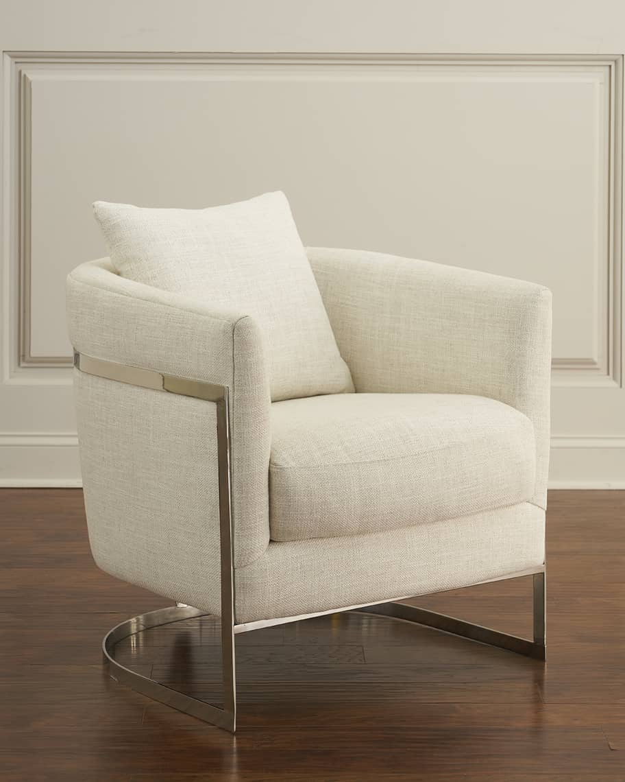 Curved accent chair top