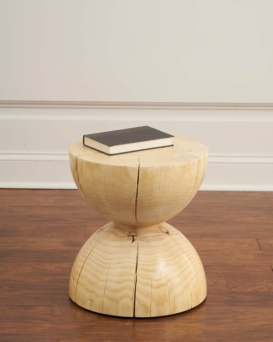 Four Hands Warwick Curved Wood End Table Horchow