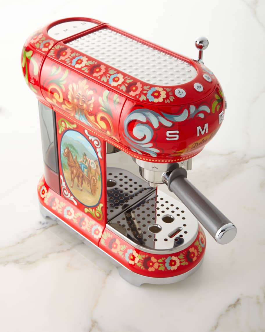 Image 3 of 3: Dolce Gabbana x SMEG Sicily Is My Love Espresso Machine