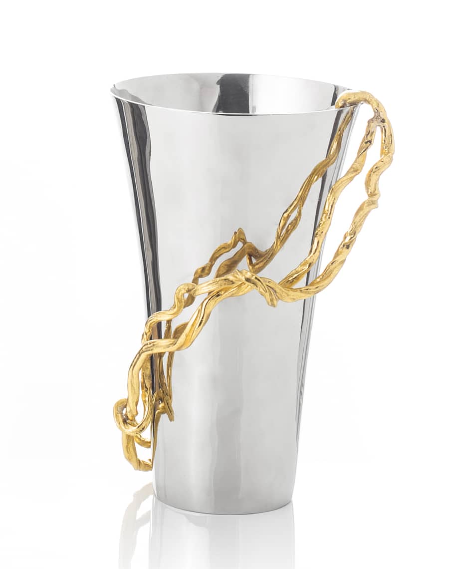 Image 1 of 1: Wisteria Gold Medium Vase